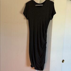 Banana Republic Heather Grey Ruched Dress